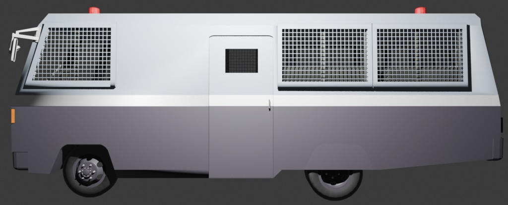 【3Dモデルのみ】DBR370 マイクロバス仕様・機動隊Ⅱ型仕様(更新停止)