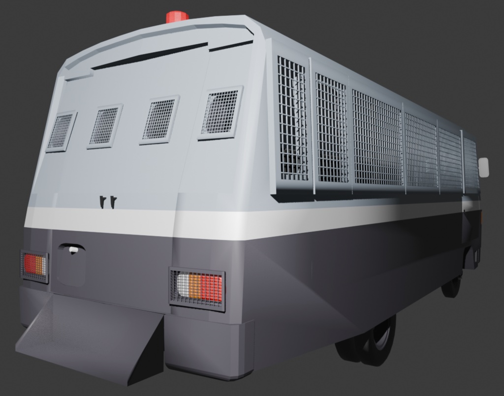 【3Dモデルのみ】DBR370 マイクロバス仕様・機動隊Ⅱ型仕様(更新停止)