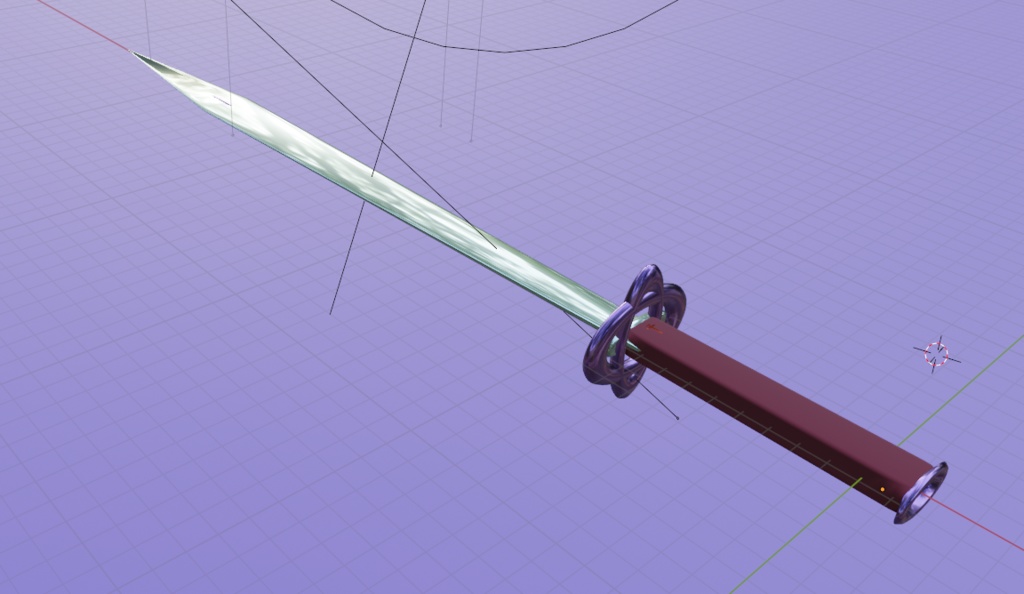 3D素材 剣/刀/西洋/ファンタジー/ソード blender/FBXファイル