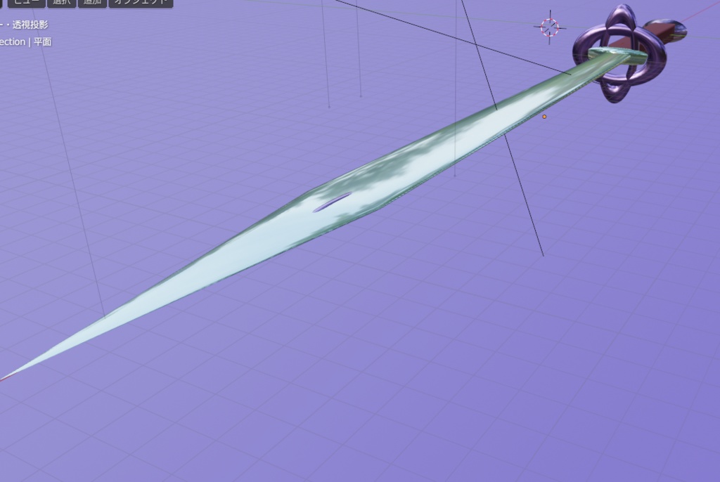 3D素材 剣/刀/西洋/ファンタジー/ソード blender/FBXファイル