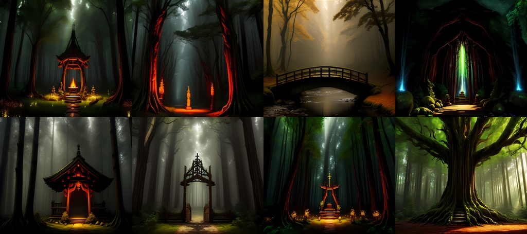 【素材83点】精霊の住まう森_同人ゲームTRPG用素材