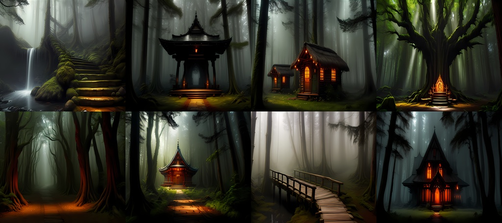 【素材83点】精霊の住まう森_同人ゲームTRPG用素材