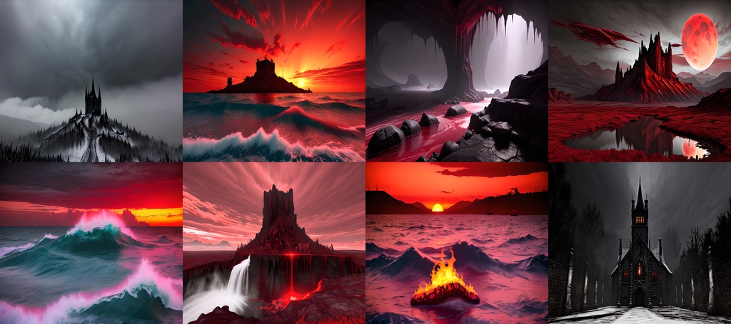 《素材95点》戦慄の地獄風景_TRPG素材_ゲーム背景素材