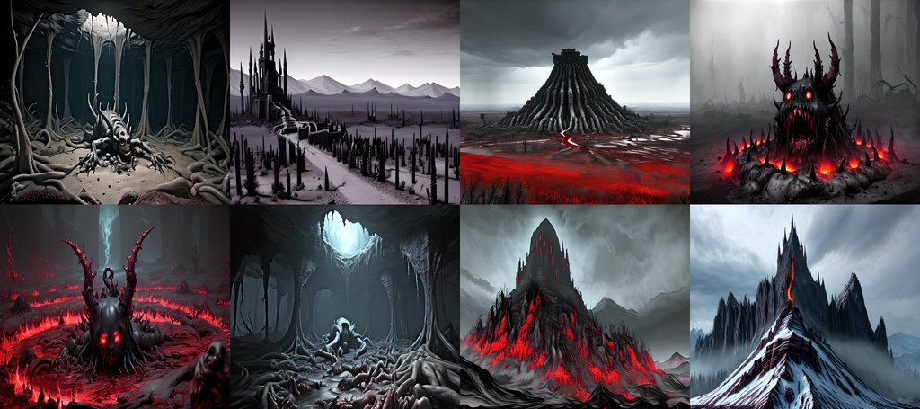 《素材95点》戦慄の地獄風景_TRPG素材_ゲーム背景素材