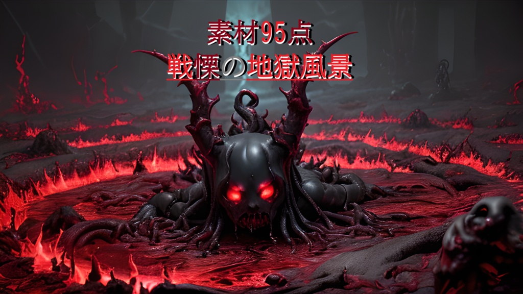 《素材95点》戦慄の地獄風景_TRPG素材_ゲーム背景素材