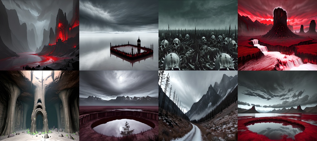 《素材95点》戦慄の地獄風景_TRPG素材_ゲーム背景素材