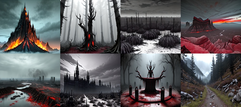 《素材95点》戦慄の地獄風景_TRPG素材_ゲーム背景素材