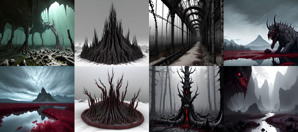 《素材95点》戦慄の地獄風景_TRPG素材_ゲーム背景素材