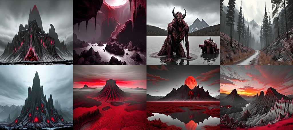 《素材95点》戦慄の地獄風景_TRPG素材_ゲーム背景素材