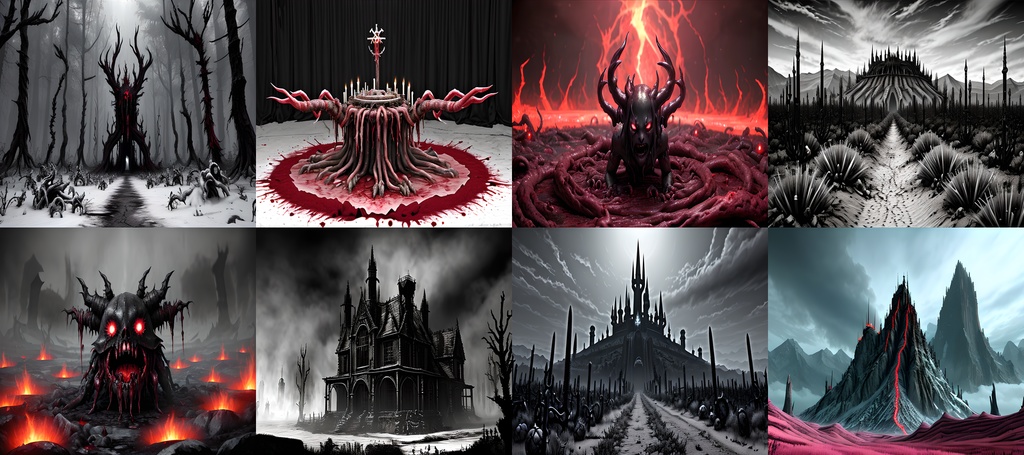 《素材95点》戦慄の地獄風景_TRPG素材_ゲーム背景素材