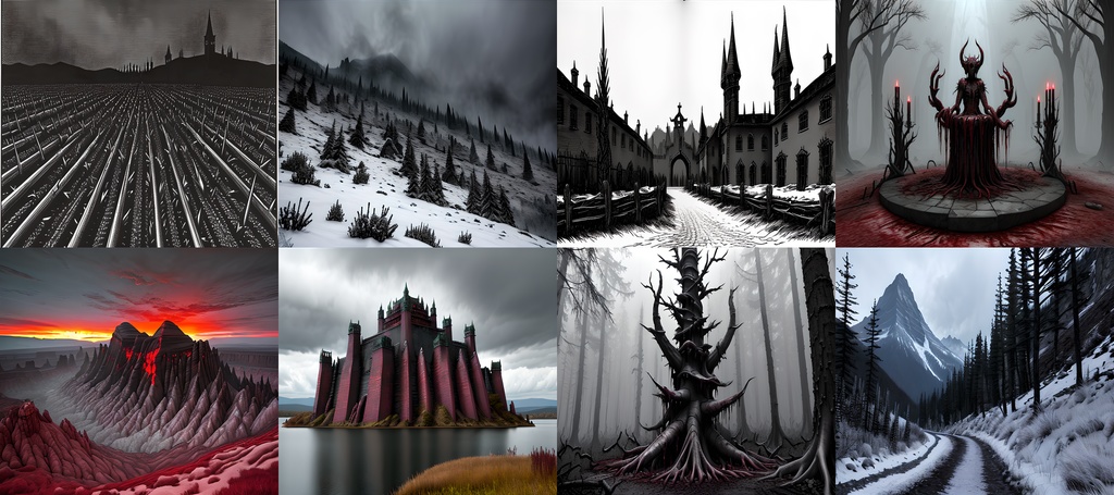 《素材95点》戦慄の地獄風景_TRPG素材_ゲーム背景素材