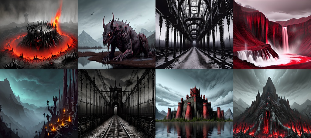 《素材95点》戦慄の地獄風景_TRPG素材_ゲーム背景素材