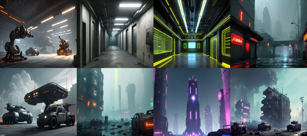 《素材98点》未来都市サイバーパンク_ゲーム用素材_SF素材