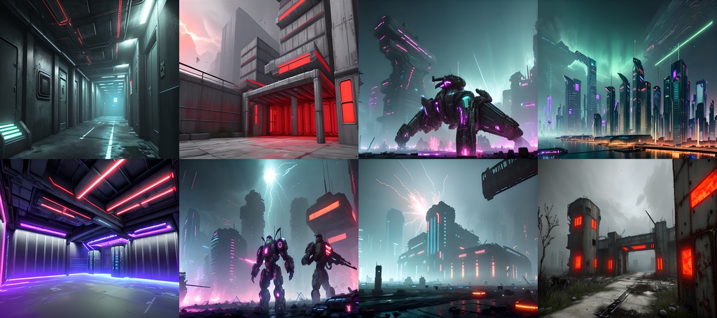 《素材98点》未来都市サイバーパンク_ゲーム用素材_SF素材