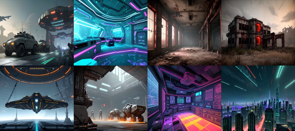 《素材98点》未来都市サイバーパンク_ゲーム用素材_SF素材