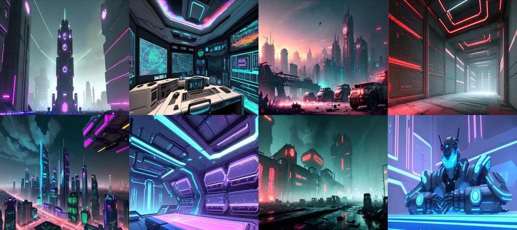 《素材98点》未来都市サイバーパンク_ゲーム用素材_SF素材