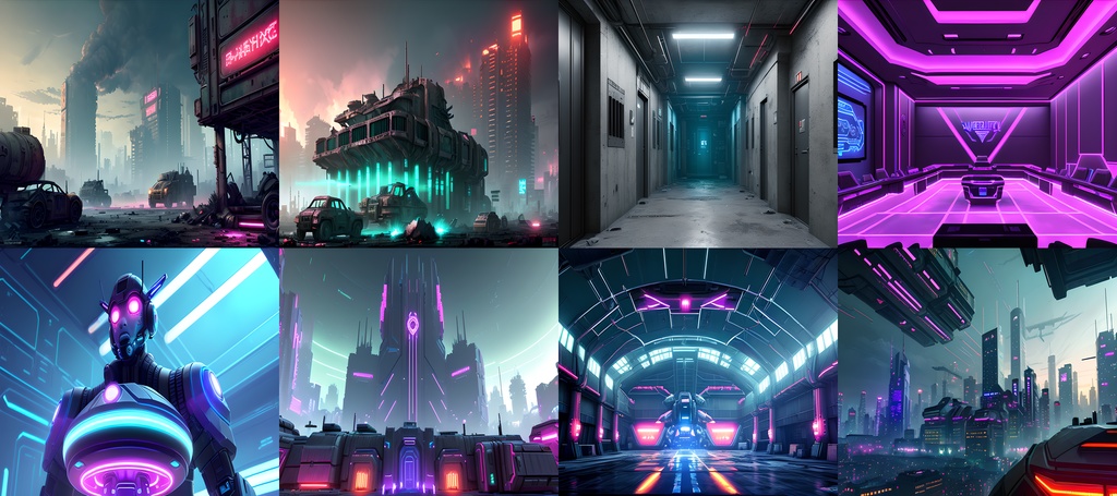 《素材98点》未来都市サイバーパンク_ゲーム用素材_SF素材