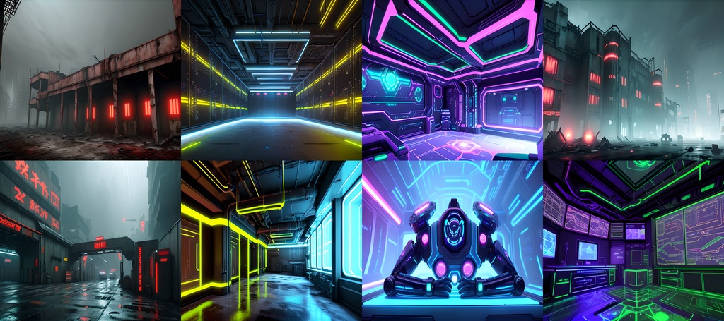 《素材98点》未来都市サイバーパンク_ゲーム用素材_SF素材