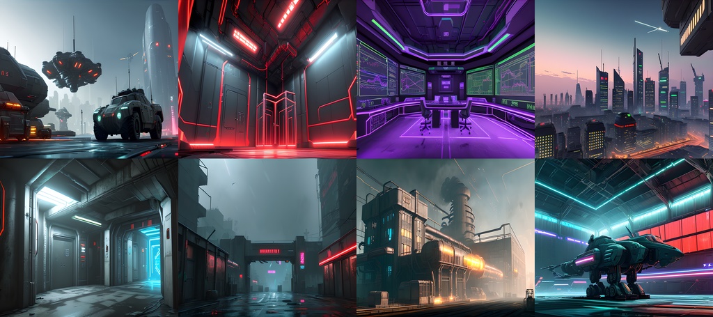 《素材98点》未来都市サイバーパンク_ゲーム用素材_SF素材