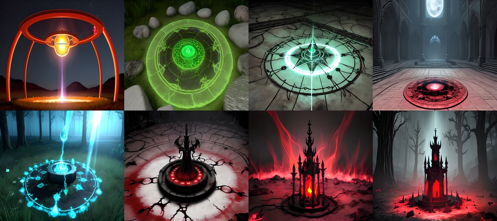 《素材81点》妖しき術の魔法陣_背景素材_ゲーム用素材_呪術