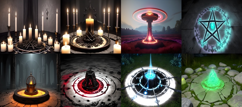 《素材81点》妖しき術の魔法陣_背景素材_ゲーム用素材_呪術