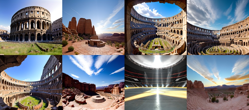 <素材19点>闘技場_ゲーム背景素材_壁紙_TRPG