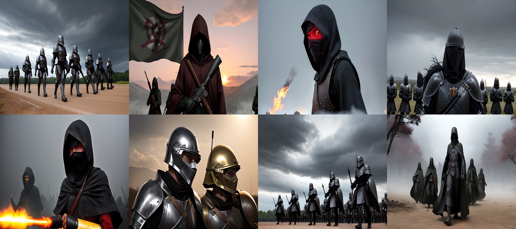 <素材45点>謎の戦闘集団_SF_敵モブ_軍団