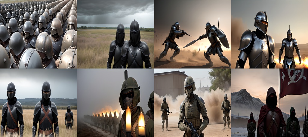 <素材45点>謎の戦闘集団_SF_敵モブ_軍団