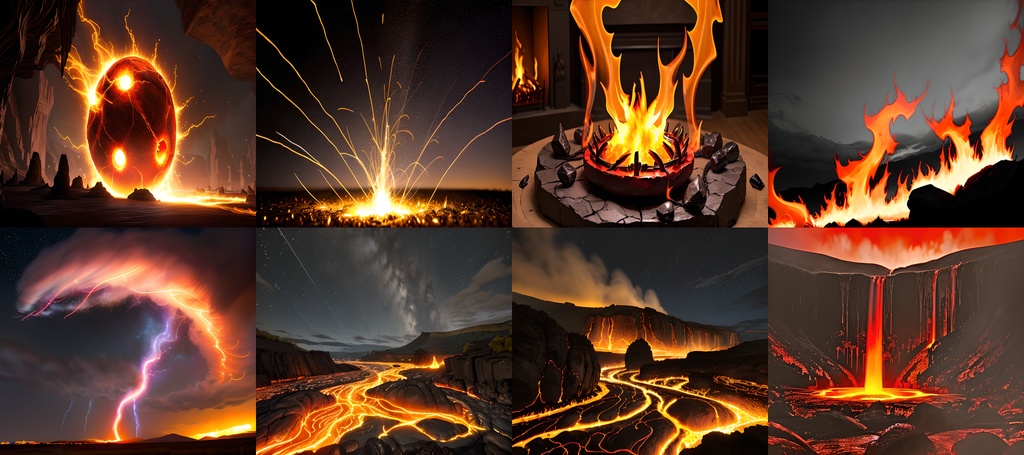 <素材68点>炎_マグマ_素材「侵略する火災」ゲーム素材_背景_エフェクト