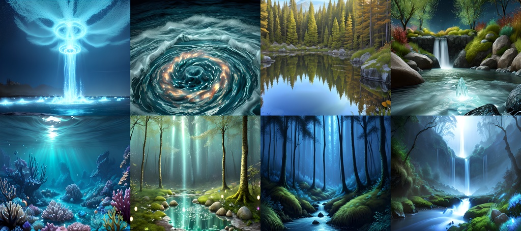 【素材41点】水の王国_ゲーム素材_ファンタジー_設定画