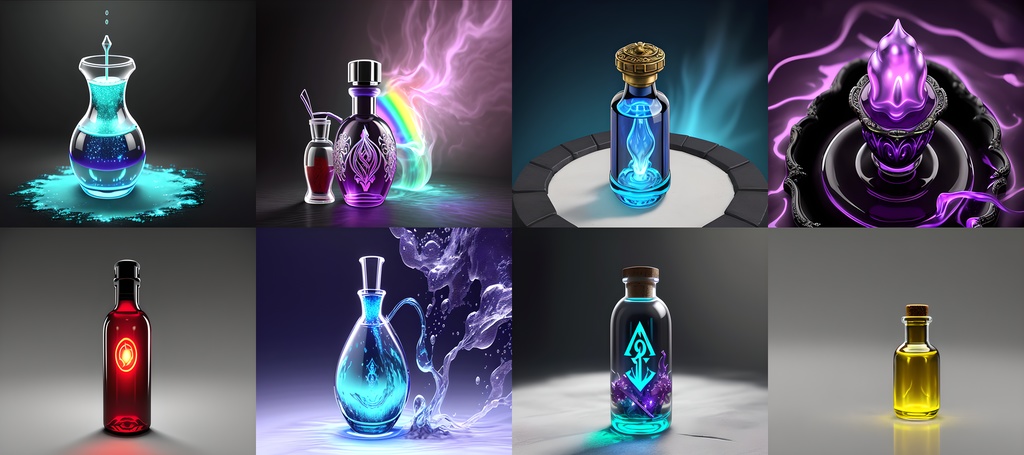 <素材37点>「不可思議な薬・ポーション」ゲーム素材_アイテム素材