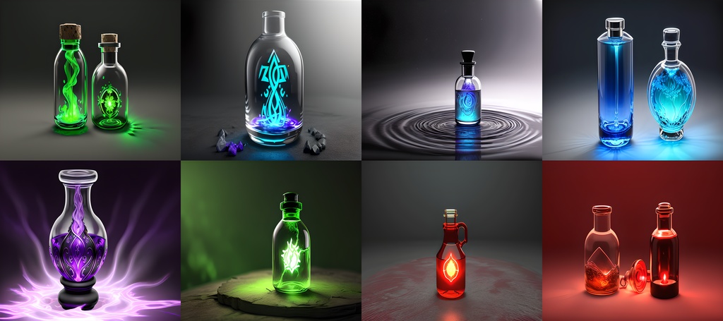 <素材37点>「不可思議な薬・ポーション」ゲーム素材_アイテム素材