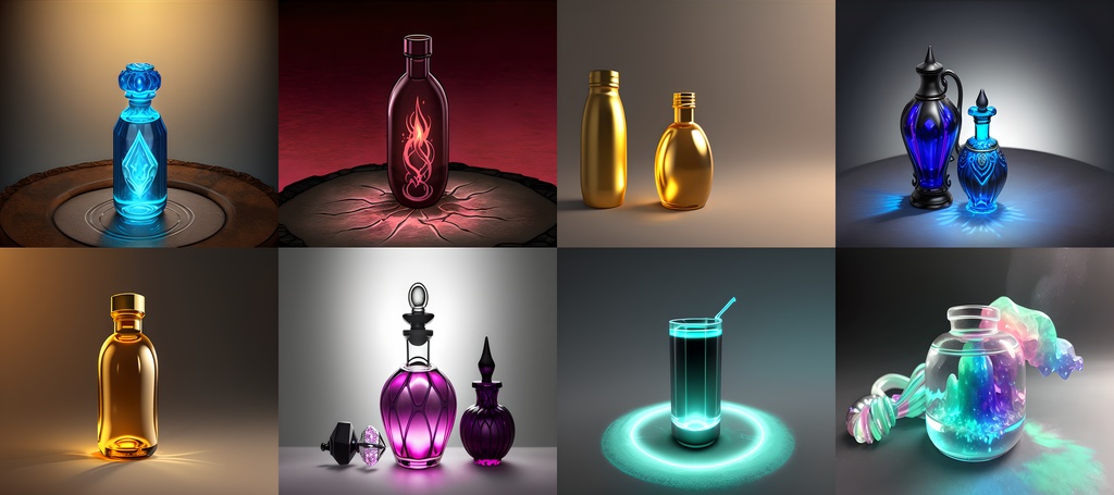 <素材37点>「不可思議な薬・ポーション」ゲーム素材_アイテム素材