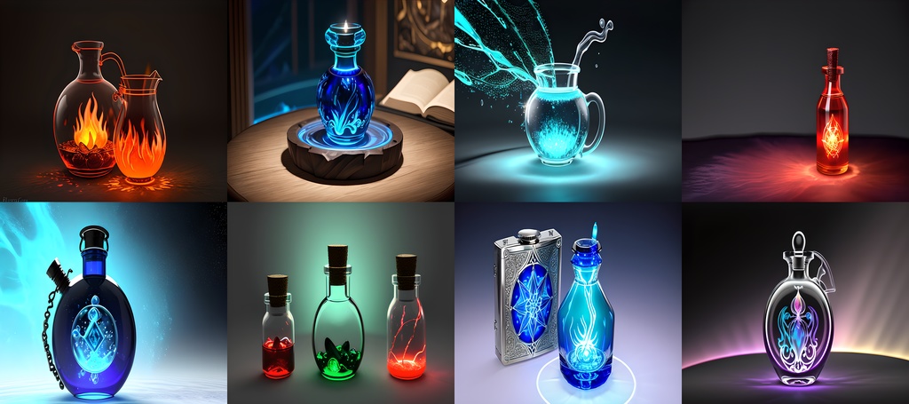 <素材37点>「不可思議な薬・ポーション」ゲーム素材_アイテム素材