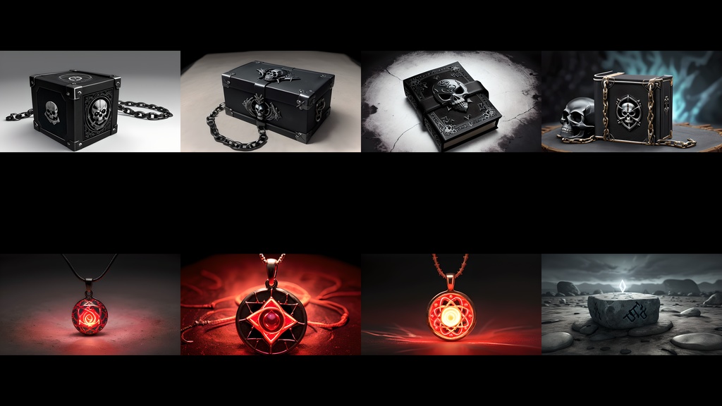 《素材71点》『呪物・黒魔術・呪われたアイテム』_ゲーム素材_画像素材