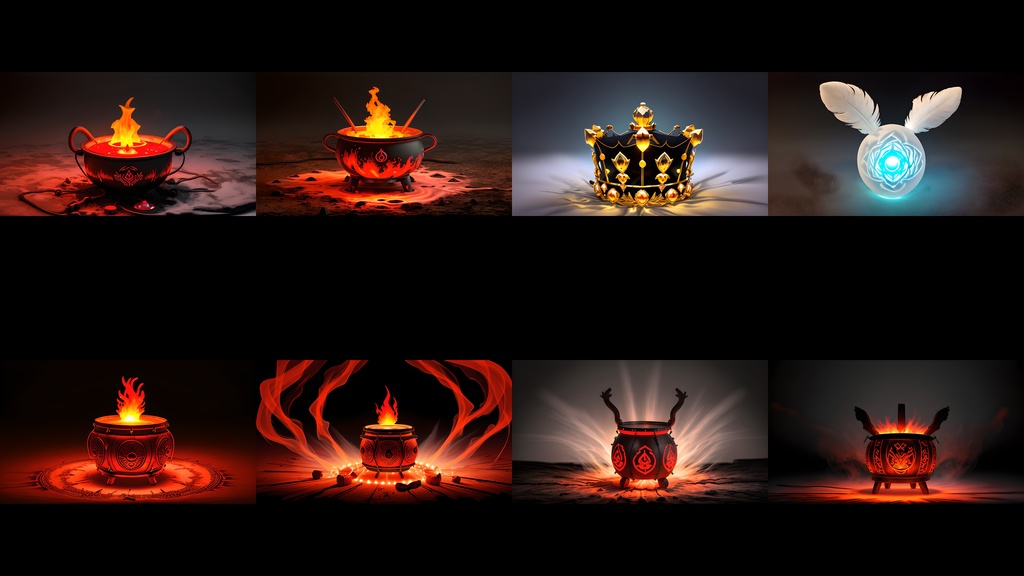 《素材71点》『呪物・黒魔術・呪われたアイテム』_ゲーム素材_画像素材