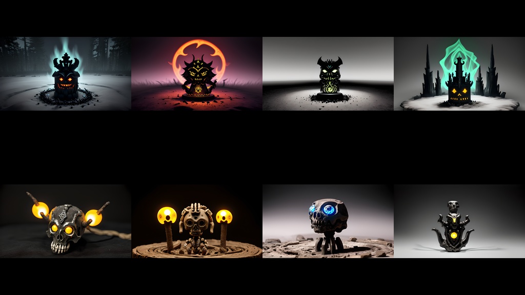 《素材71点》『呪物・黒魔術・呪われたアイテム』_ゲーム素材_画像素材