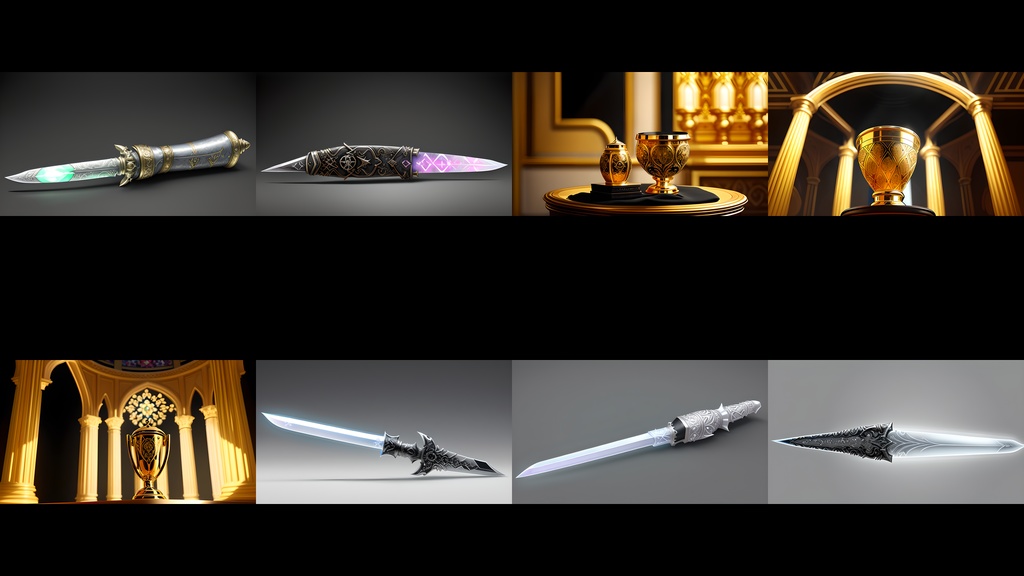 《素材62点》『光属性・黄金・聖なるアイテム』_ゲーム素材_画像素材