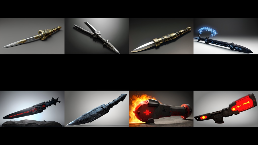 《素材57点》『架空の刀剣_斬撃武器アイテム』_ゲーム素材_画像素材