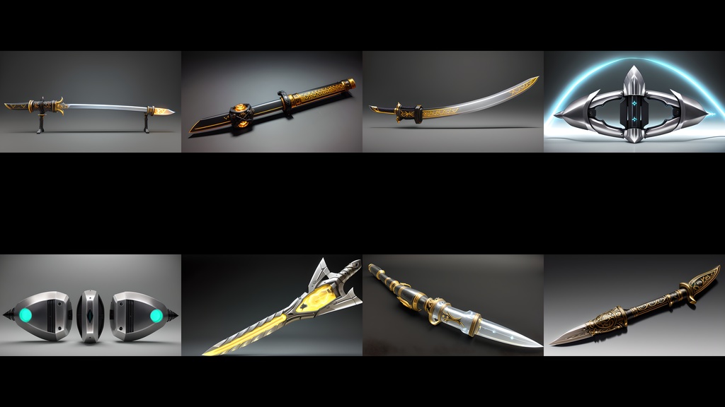 《素材57点》『架空の刀剣_斬撃武器アイテム』_ゲーム素材_画像素材