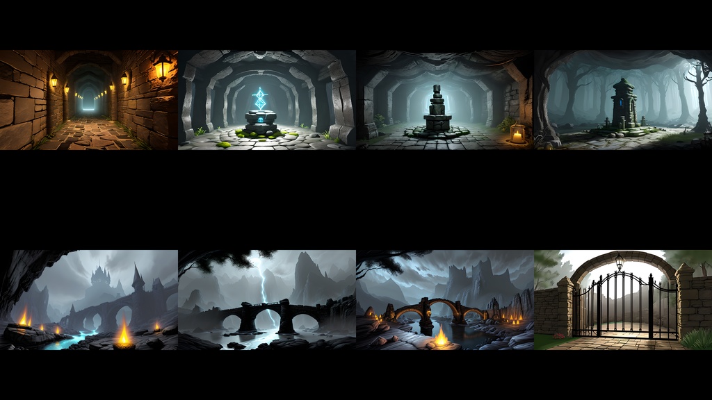 《大容量素材190点》『ダンジョンの深部・ボスの部屋』_ゲーム素材_画像素材