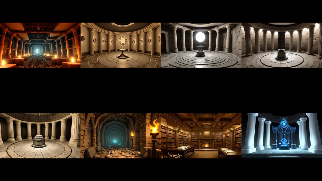 《大容量素材190点》『ダンジョンの深部・ボスの部屋』_ゲーム素材_画像素材