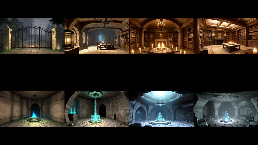 《大容量素材190点》『ダンジョンの深部・ボスの部屋』_ゲーム素材_画像素材