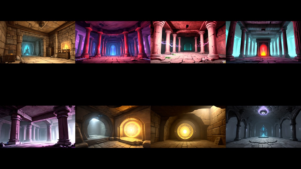 《大容量素材190点》『ダンジョンの深部・ボスの部屋』_ゲーム素材_画像素材