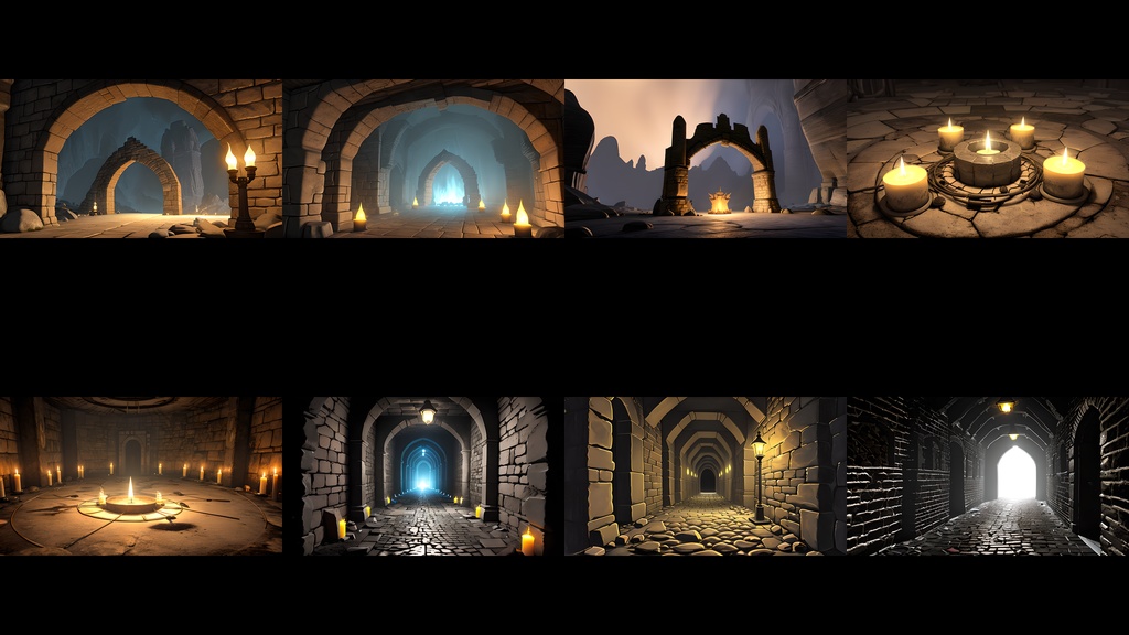 《大容量素材190点》『ダンジョンの深部・ボスの部屋』_ゲーム素材_画像素材