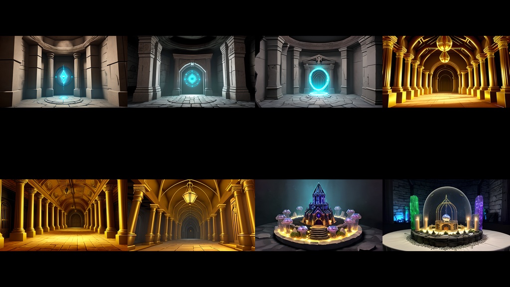 《大容量素材190点》『ダンジョンの深部・ボスの部屋』_ゲーム素材_画像素材