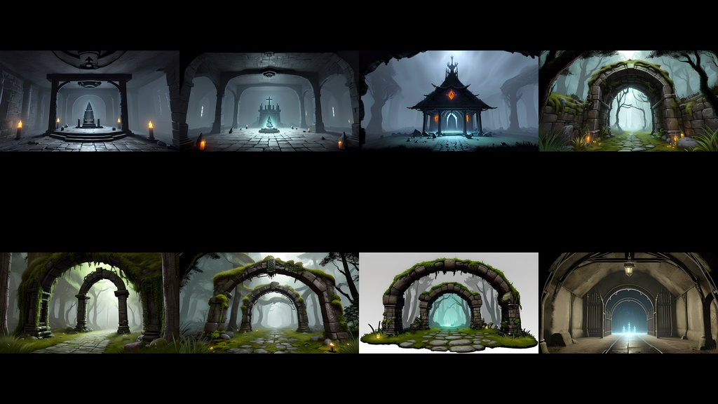 《大容量素材190点》『ダンジョンの深部・ボスの部屋』_ゲーム素材_画像素材