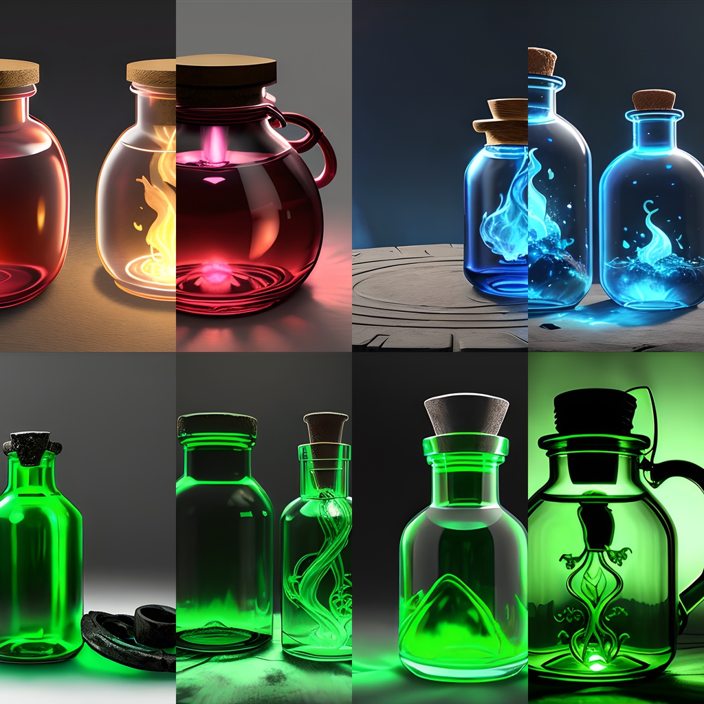 《素材63点》『魔力生み出すポーション』_ゲーム素材_画像素材