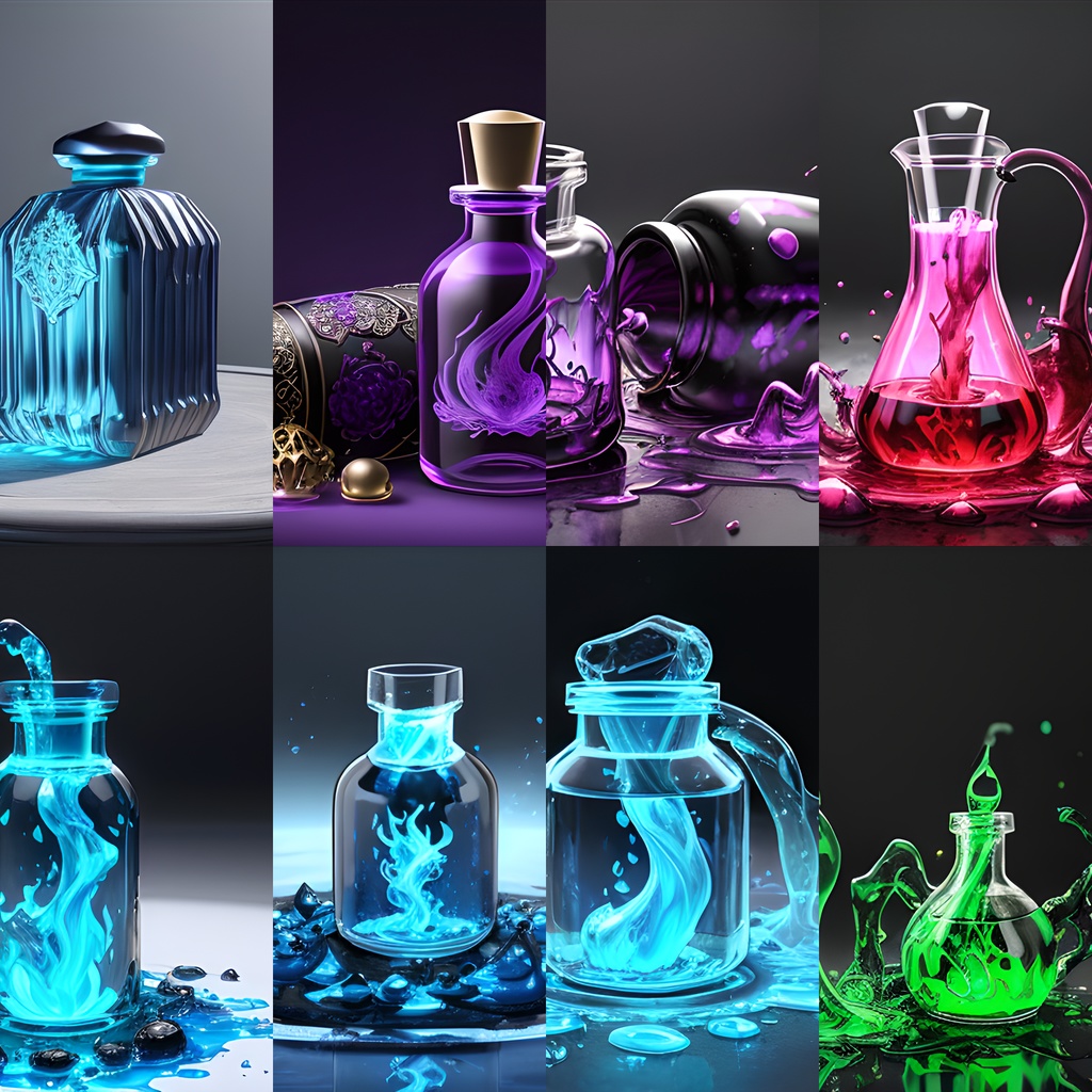 《素材63点》『魔力生み出すポーション』_ゲーム素材_画像素材