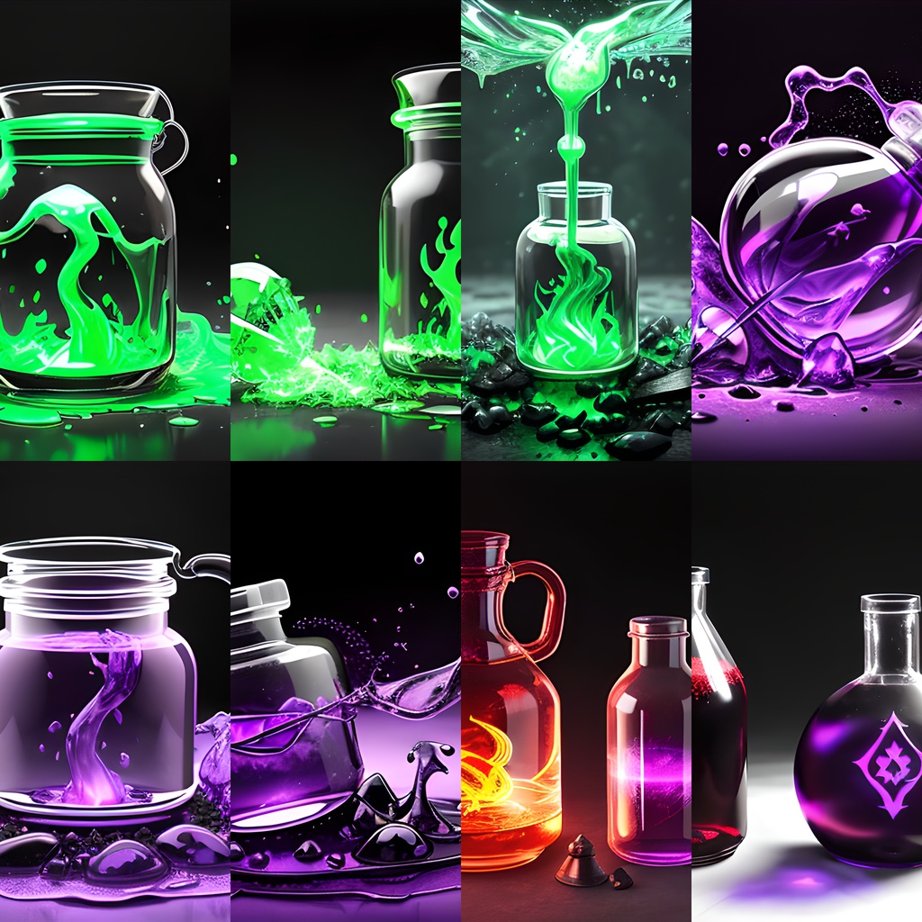 《素材63点》『魔力生み出すポーション』_ゲーム素材_画像素材